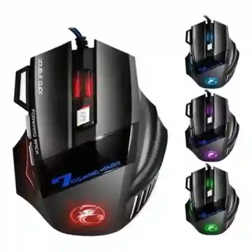 Mouse Gamer Jiexin X7 Negro