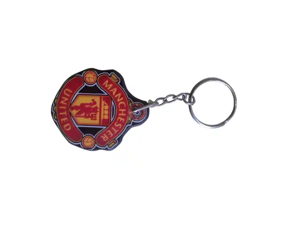Llavero Del Manchester (en Madera)
