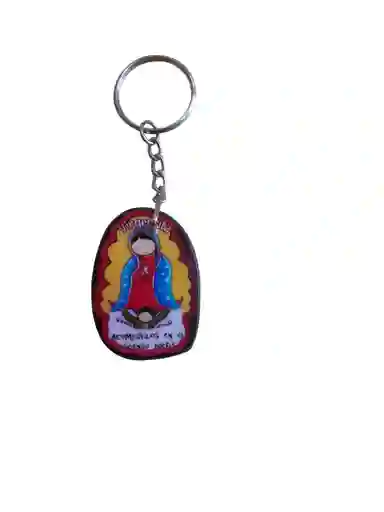 Llavero Virgen Guadalupe (en Madera)