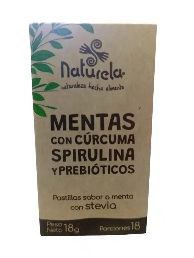 Menta Spirumenta X 18 Unidades Sin Azucar Naturela
