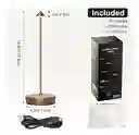 Lampara Led Slim De Mesa Táctil 3 Tonos Innovo Led Recargable Gold
