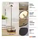 Lampara Led Slim De Mesa Táctil 3 Tonos Innovo Led Recargable Gold