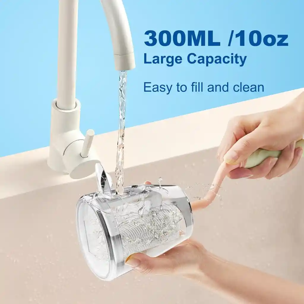 Irrigador Bucal Con 5 Boquillas Y Kit De Limpieza Wellleo - Blanco