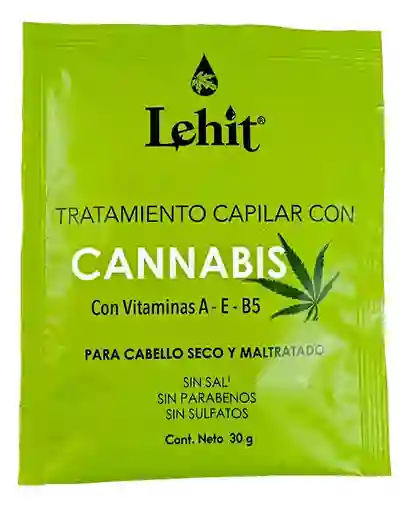 Tratamiento Capilar Con Cannabis - Vitamina A, E , B5 , Cabello Seco Y Maltratado 30g Lehit