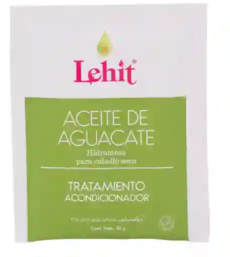 Tratamiento Acondicionador, Aceite De Aguacate - Cabello Seco 30g Lehit