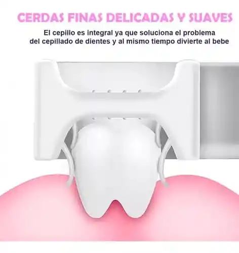 Cepillo De Dientes En Silicona Para Bebé Con Cabezal En U