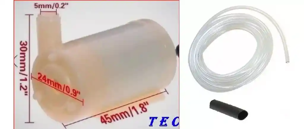 Mini Bomba De Agua Sumergible Con Manguera Y Acople