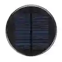 Mini Panel Solar Redondo Epoxi De Silicio Policristalino 6v
