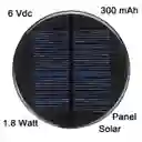 Mini Panel Solar Redondo Epoxi De Silicio Policristalino 6v
