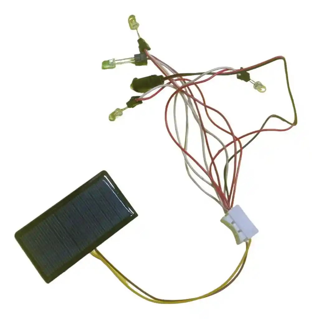 Kit Leds 5mm Cables Mini Panel Solar Y Conector Rapido