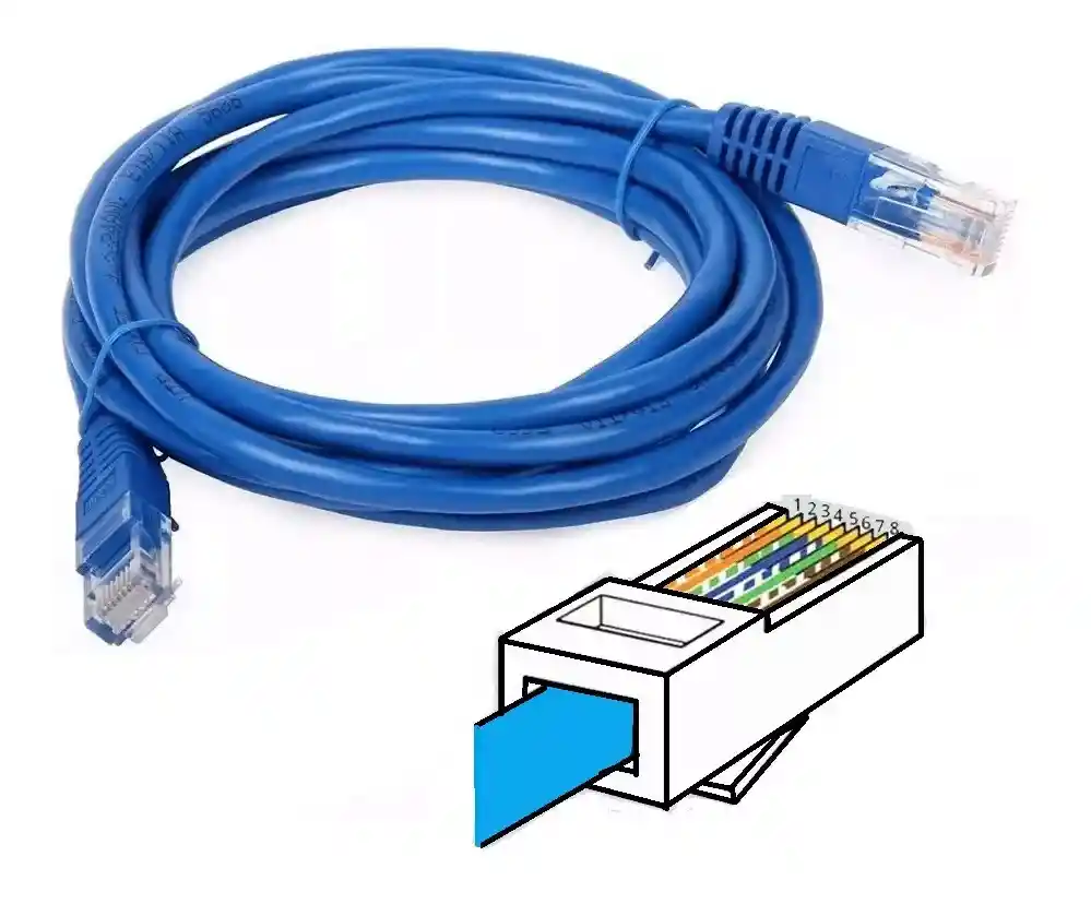 Cable De Red Internet Utp Cat 5e De 20 Metros