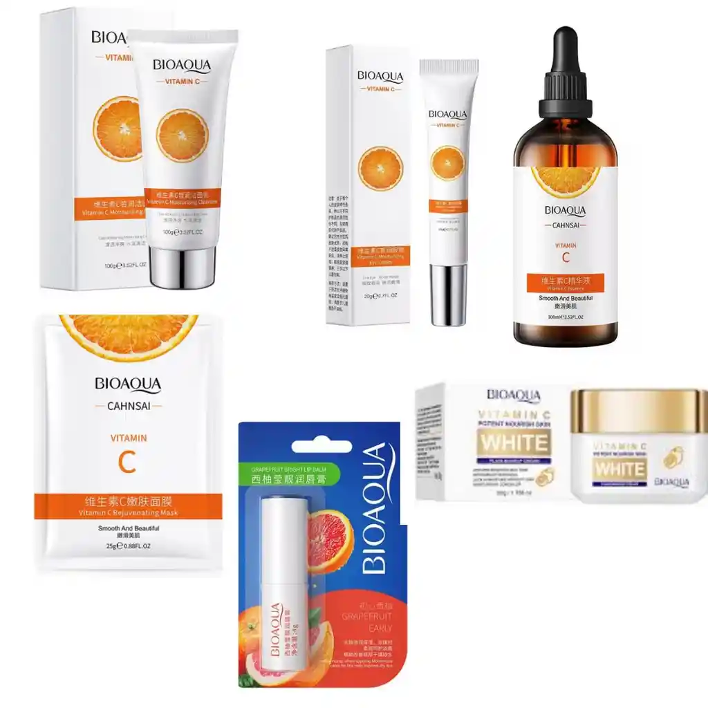 Kit Facial Vitamina C Bioaqua X6