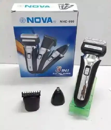 Máquina De Afeitar, Cortadora Cabello Y Nariz 3 En 1 Multifuncional