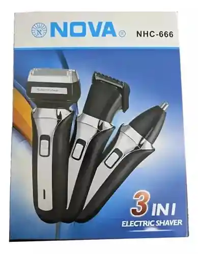 Máquina De Afeitar, Cortadora Cabello Y Nariz 3 En 1 Multifuncional