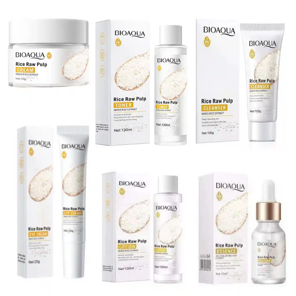 Kit Facial Arroz Bioaqua X6
