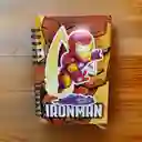 Cuaderno Argollado Ironman, Agenda Iron Man, Cuaderno Anillado