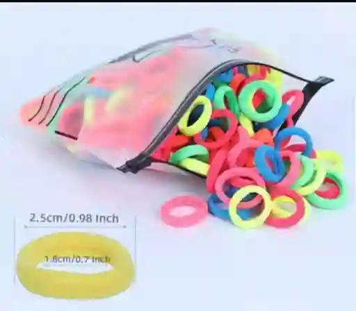 Moñas Elásticas Colores Surtido X 10 Unidades