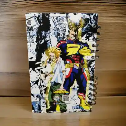 Cuaderno Argollado Allmight, Cuaderno Anillado, Cuaderno My Hero Academia