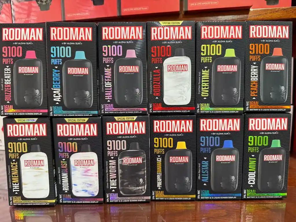 Vape Rodman 9100 Pf 5% Rodmanblast (rainbow Candy)