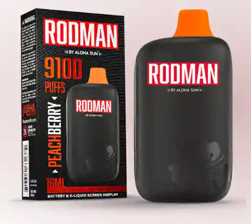 Vapes Rodman 9100 Puff 5% Peach Berry