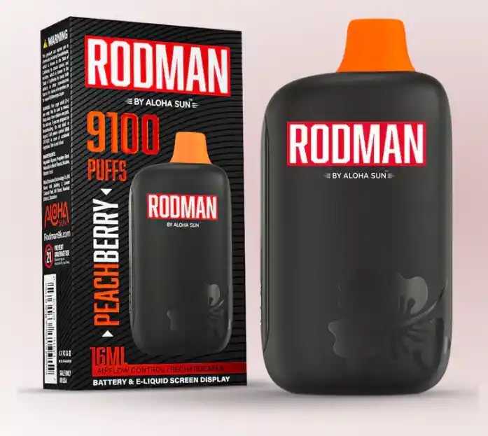Vapes Rodman 9100 Puff 5% Peach Berry