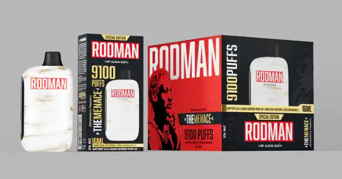 Vaporizador Rodman 9100 Puff 5% The Menace (strawberry Passion)