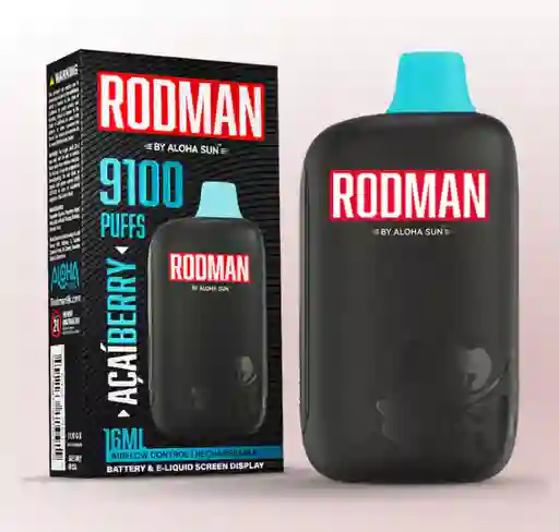 Vaporizador Rodman 9100 Puff 5% Acai Berry