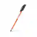 Lapicero Negro Offi-esco Semi Gel Punta Fina 076 Con Tapa