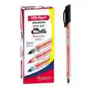 Lapicero Negro Offi-esco Semi Gel Punta Fina 076 Con Tapa