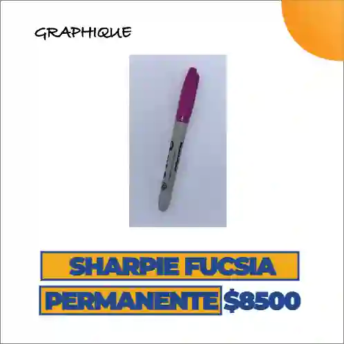 Marcador Plumon Sharpie Fucsia Permanente