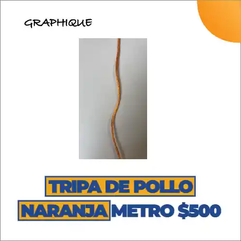 Tripa De Pollo O Cola De Ratón Naranja Metro