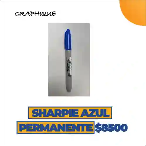 Marcador Plumon Sharpie Azul Permanente