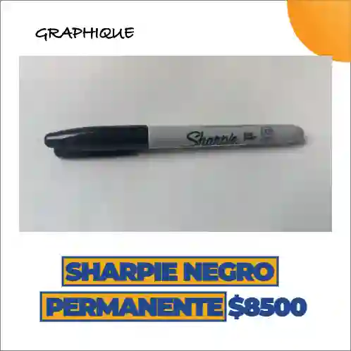 Marcador Plumon Sharpie Negro Permanente