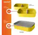 Fiambrera Porta Comidas 2 Niveles Amarillo Contenedor Alimentos Innovo Home