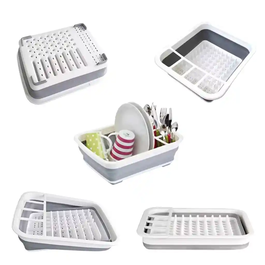 Escurridor Plegable Practico Drenaje Rapido Para Cocina