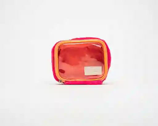 Cosmetiquera Glassy Bag S Fur Fucsia
