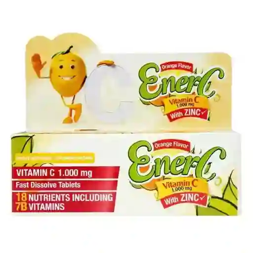 Enerc Vitamina C Healthy America 10 Tabletas Efervescentes