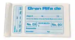 Talonario Rifa Grande