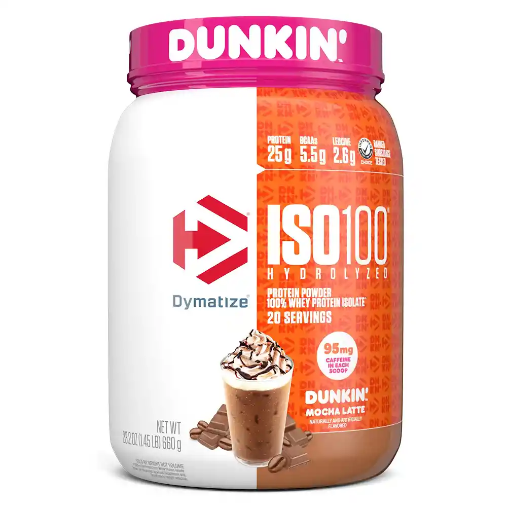 Iso 100 Dymatize Nutrition 1.43 Lb Dunkin Mocha Latte