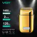 Maquina Afeitadora Vgr V-398 Profesiona Foil Shaver Recargable Color Dorado 110v