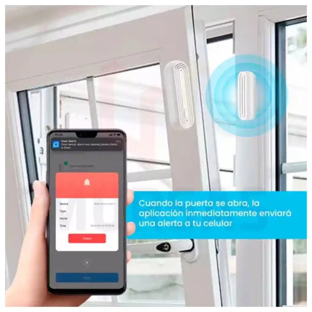 Sensor De Puerta Con Alarma Seguridad Emergencia