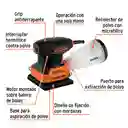 Lijadora Orbital 1/4 Hoja, 240w, Truper Pro