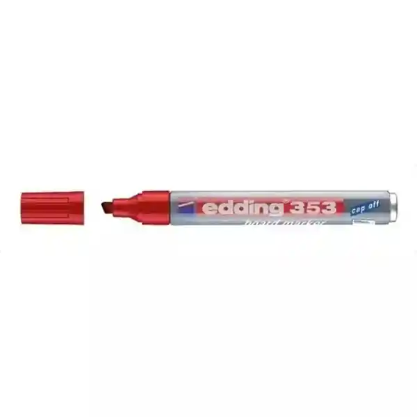 Marcador Borrable. Recargable E-353 Rojo Edding