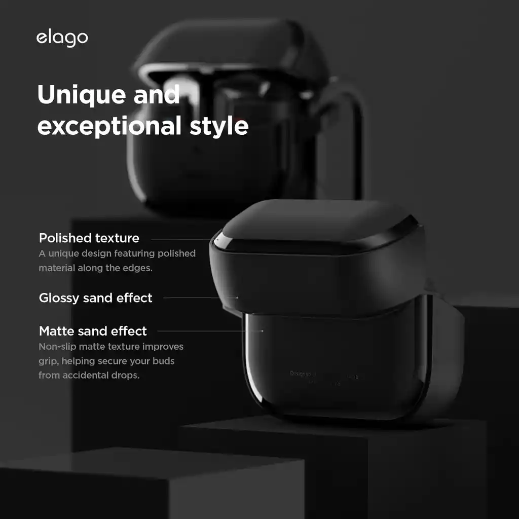 Estuche Para Galaxy Buds 3 / Buds 3 Pro Edc Con Arnes En Negro