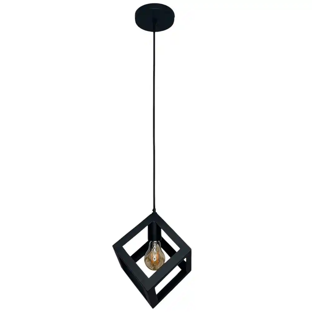 Lámpara De Techo Charlote Cubo Cuadrado Diseño Decorativo Moderno