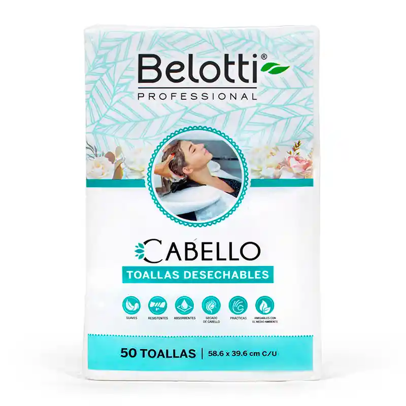 Toallas Desechables Para Cabello Paquete X50 – Belotti