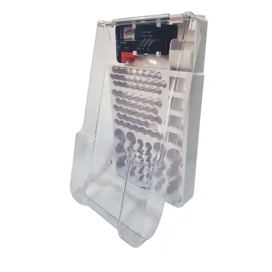 Organizador Para 93 Baterías Con Probador Análogo