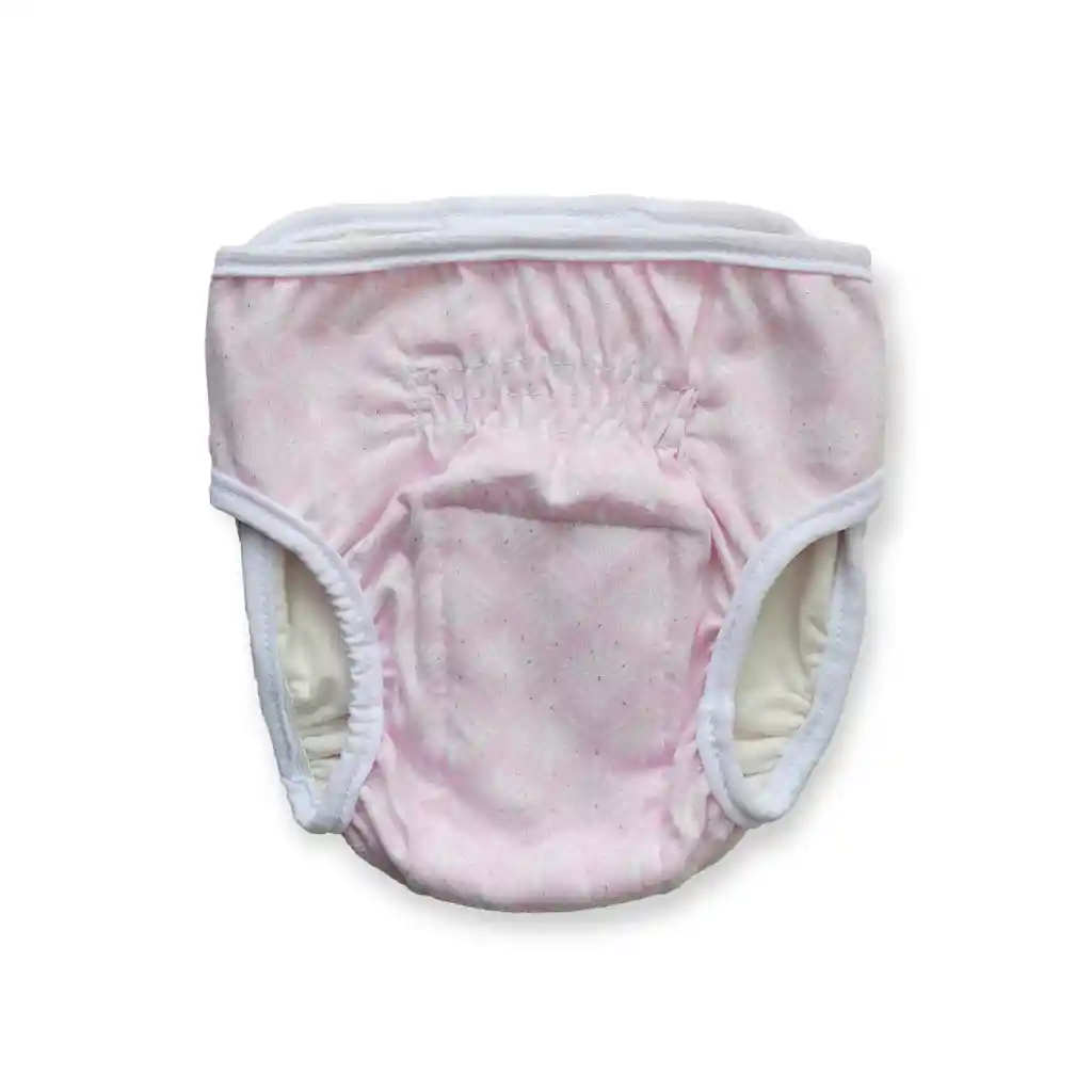 Pañal L Blanco Figuras Rosa