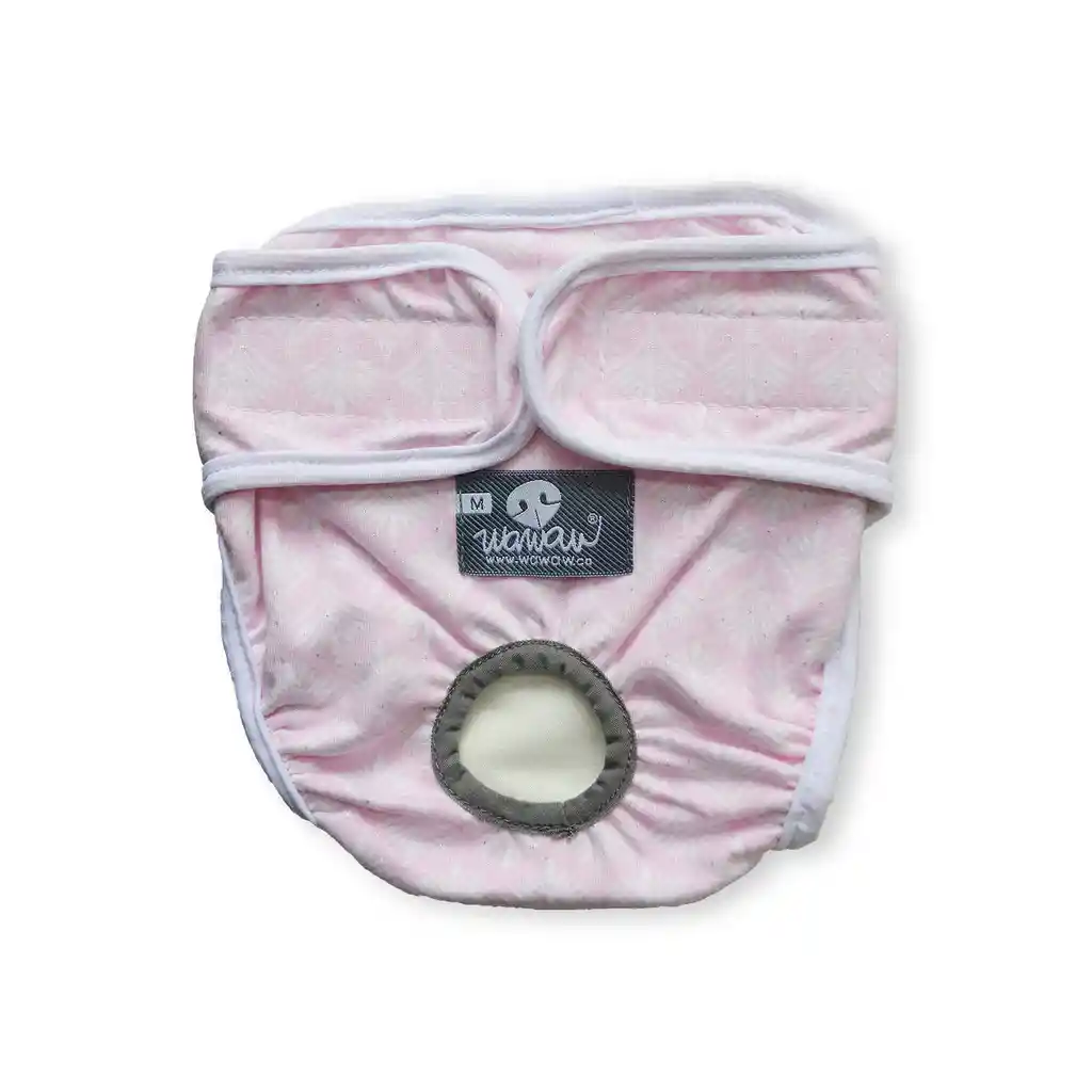 Pañal L Blanco Figuras Rosa