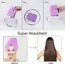 Gorro Toalla De Baño Con Turbante De Secado Rápido, Práctico Forro Polar Mágico